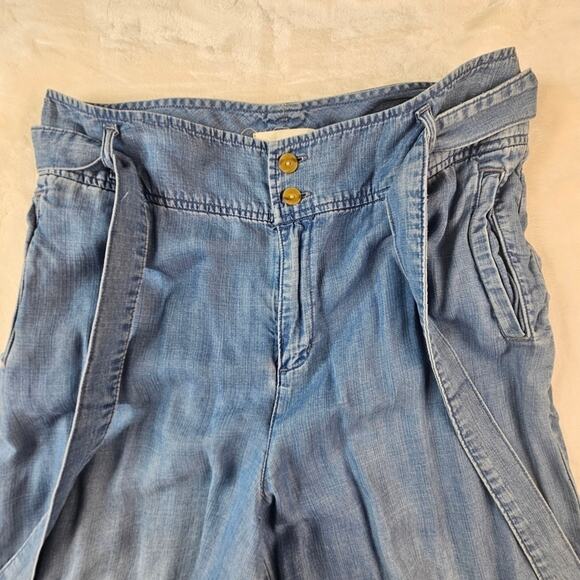 Cloth & Stone Paper Bag Relaxed Denim Jeans 28 Wide Leg Women’s Anthropologie - Picture 7 of 11